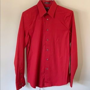 Express 1MX Modern fit men’s sz S red dress shirt